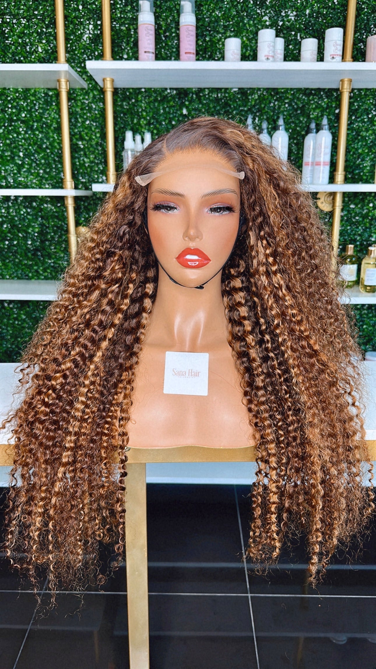 Sharmea - Deep Curly Closure Wig