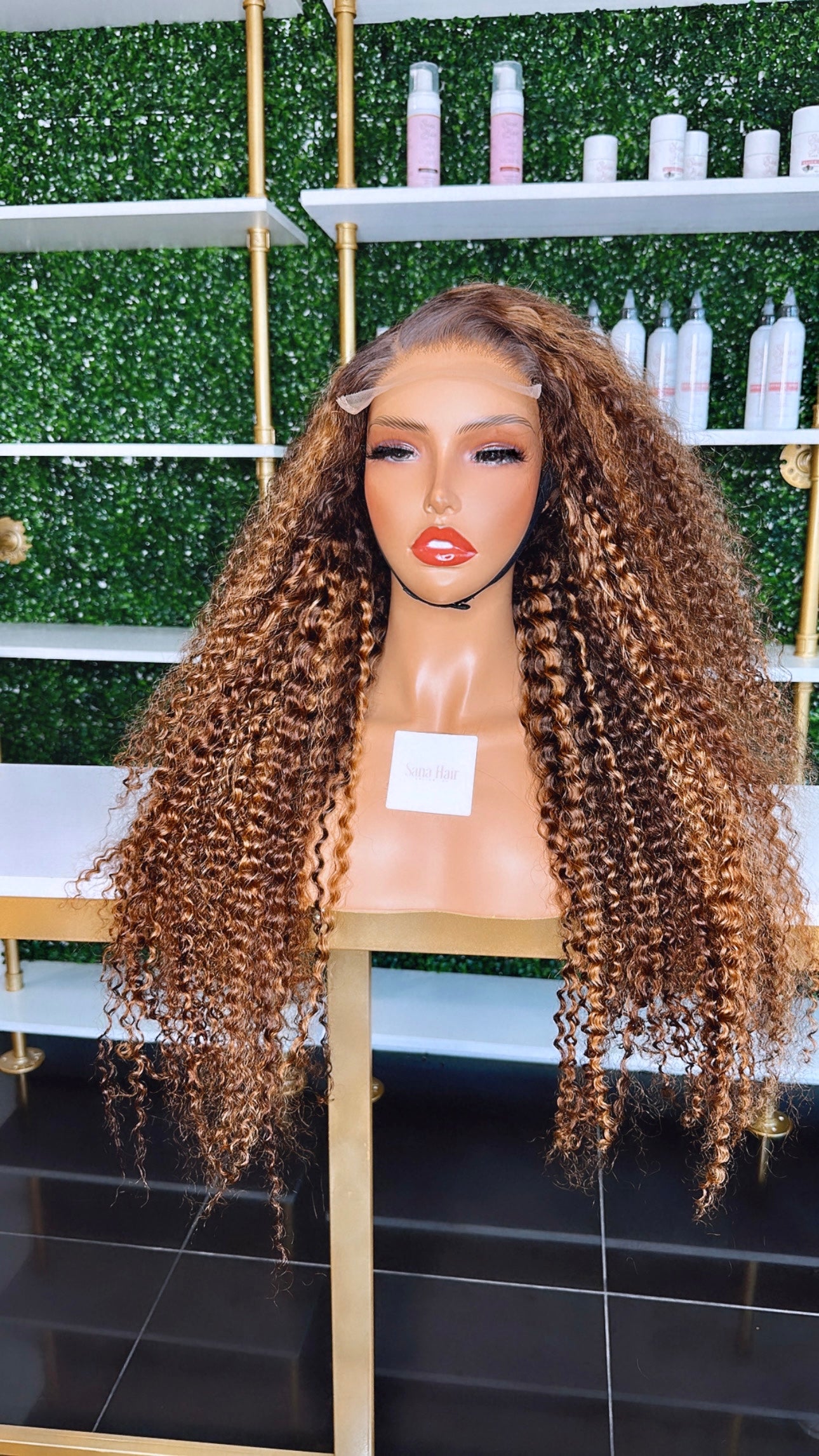 Sharmea - Deep Curly Closure Wig