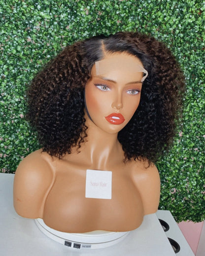 Malioe - Curly Closure Wig